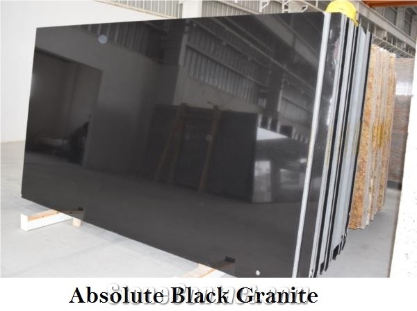 Absolute Black Granite Slabs / Tiles
