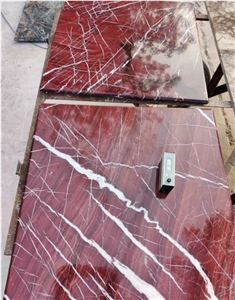 Flamingo Red Marble Polished Slabs