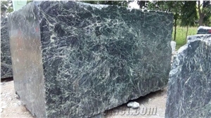 Spider Green Marble Blocks , Dark and Light Color Both Available for Flooring, Art and Craft