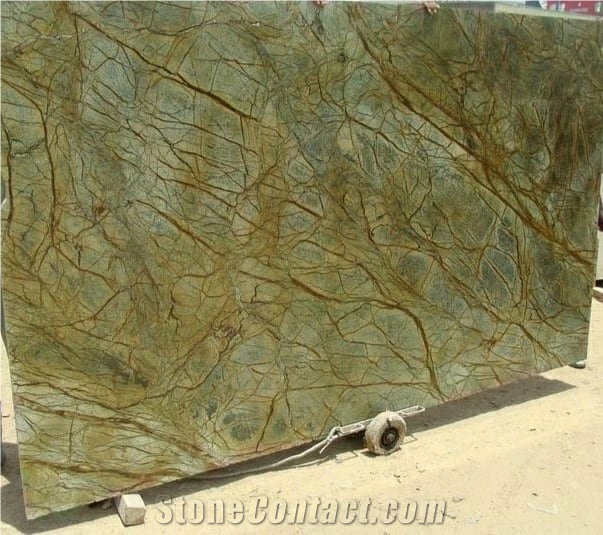 Rainforest Green Marble Slabs from India