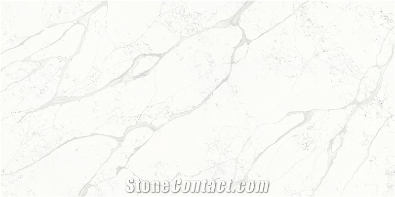 Custom Size Quartz Calacatta White Marble