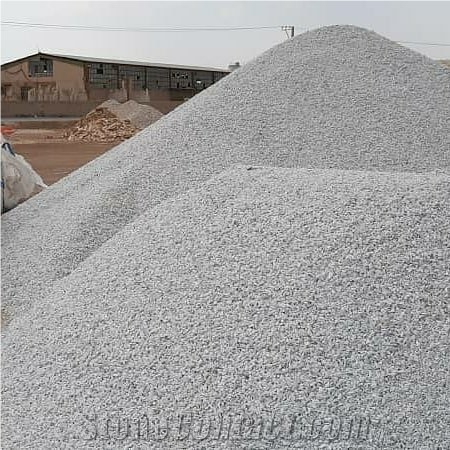 White Marble Chips Crushed Stone
