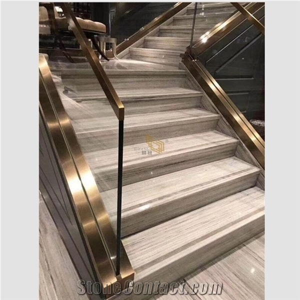Factory Price Crystal Wooden Marble Staircase Design