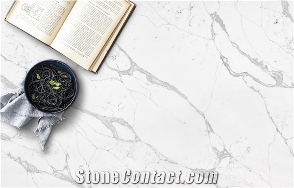 Artificial Calacatta Quartz Stone Countertop Price