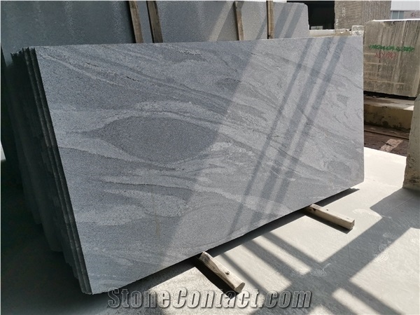 Chinese Mountain Grey Granite Stone Flamed Slabs