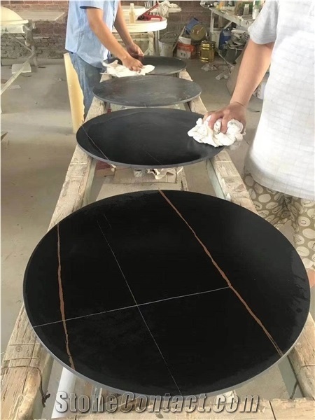 Hot Artificial Nero St. Laurent Sintered Stone Slabs