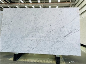 Italy White Marble Carrrara Calacatta Stone Slab Floor Tile