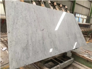 Italy White Marble Stone Polished Slabs Flooring Tiles