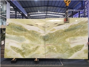 Natural Green Marble Stone Slabs Flooring Wall Tiles