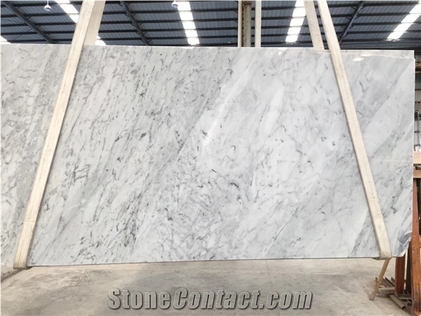 Natural Marble Carrara White Stone Polished Slabs Tiles