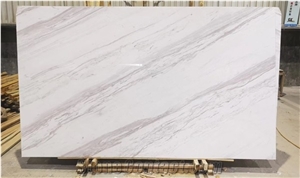 Premium White Natural Marble Volakas Slabs Tiles Cut to Size