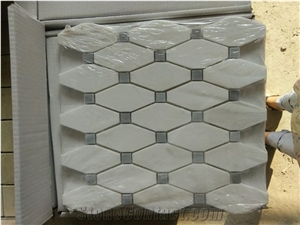White Marble Mosaic For Kitchen;Bathroom;Wall;Backsplash