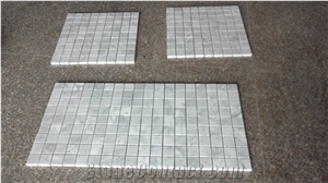 White Marble Pattern Mosaic Polished Kitchen Backsplash Tile