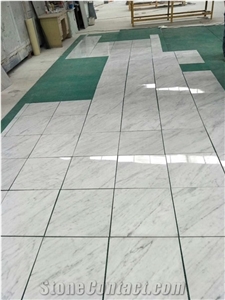 White Marble Stone Carrara Flooring Walling Kitchen Tile