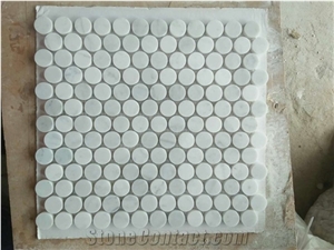 White Marble Stone Kitchen Backsplash Bathroom Wall Mosaic
