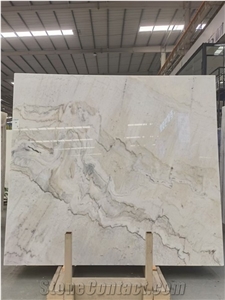 White Marble Stone Slab Tile for Vanity Kitchen Counter