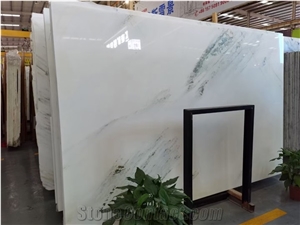 White Marble Stone Slab Tile for Vanity Kitchen Counter
