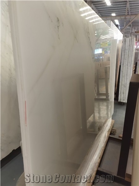 White Natural Marble Stone Polished Slabs and Tiles
