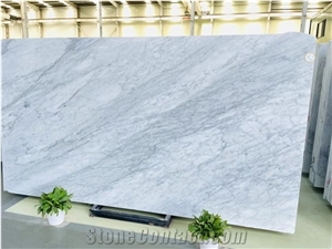 White Stone Italy Premium Grade Marble Carrara Slabs Tiles