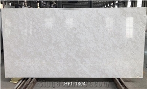 White Stone Quartz Slabs In Marble Textures