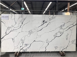 Nice Marble Look Man-Made Quartz Slabs For Wall ,Floor
