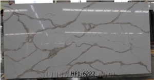 White Stone Quartz Marble Design Floor Covering Slabs
