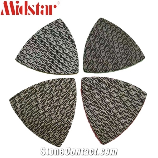 Electroplated Diamond Triangle Polishing Pad