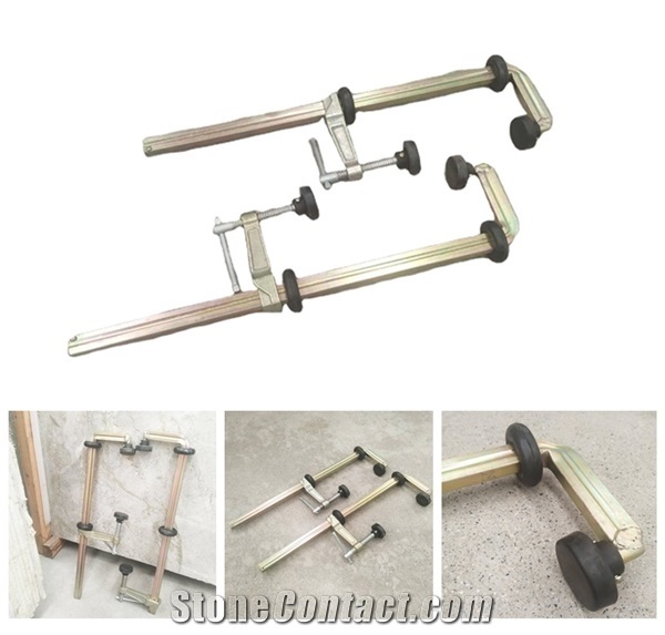 Metal Rubber F Clamp Woodworking Stone Securing Clamp