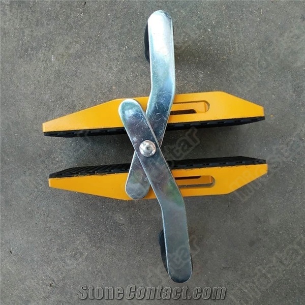 Double Handed Carrying Clamp Glass Gripper Stone Ceramic Plate Carrying Tool Stone Lifter Lifting Clamp 