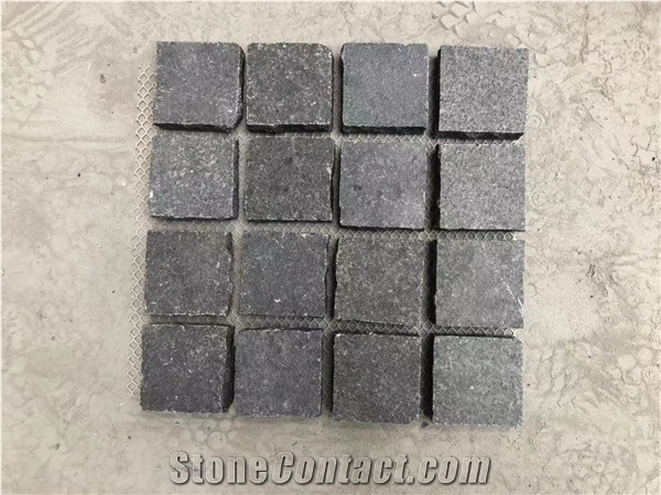 Black Granite Square Shape Paving Stones for Garden