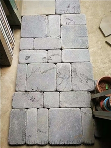 Black Lava Stone Cube Stone Walkway Panel,Garden Ornaments