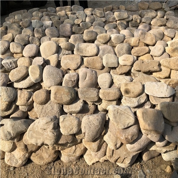 Natural Cobble Stone Slice Exterior Wall Clad Garden Paver