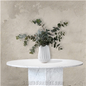 Customized Natural Marble White for Living Coffe Table