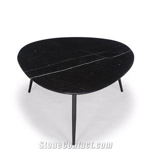Home Furniture Living Room Nature Black Marble Coffee Table
