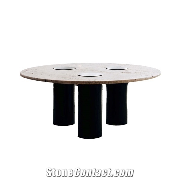 Travertine Factory Price Natural Stone Yellow Coffee Tables