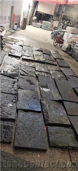 Basalt Gray Black Cubes Paving Flooring Garden Stone
