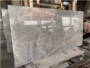 Hermes Silver Gray Marble Slab Flooring Tile Wall Pattern