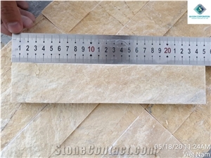2021 Yellow Split Face Culture Stacked Stone, Wall Cladding