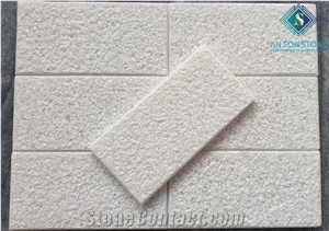 Best Bush Hammered White Marble Wall Panel