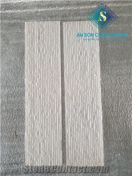 Best Price Free Sample with White Line Chiseled Panel Stone