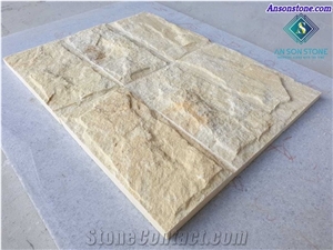 Best Quality Yellow Mushroom Face Wall Panel Marble