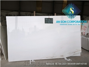 Best Selling White Marble Slabs - No Veins ,No Other Colors