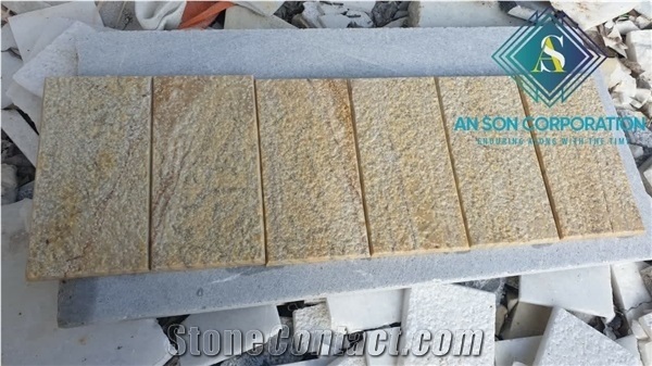Big Sale Big Discount for Yellow Bush Hammered Marble Stone