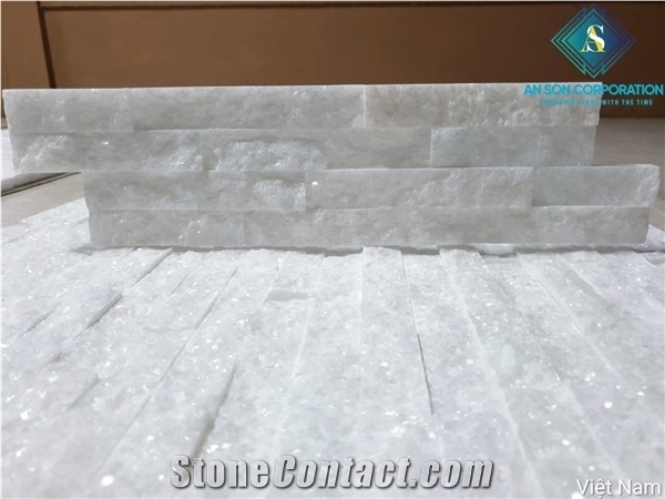 Big Sale for Crystal White Marble Wall Panel Ledge Stone