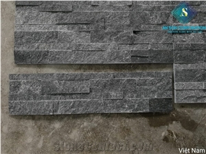Cheap Black Wall Panel Stone Stacked Ledger