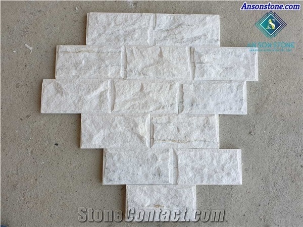 Cheap Price Crystal White Marble Split and Mushroom Face