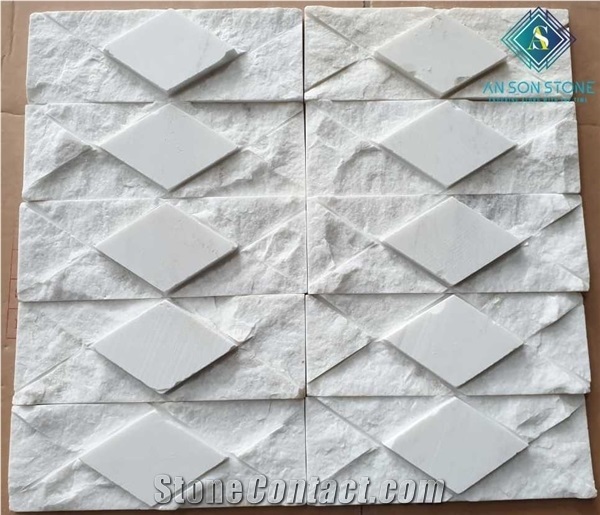 Classic Design Of White Marble Stone for Walls