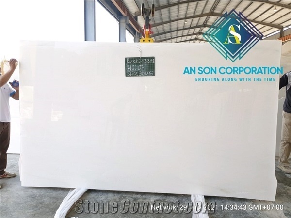 Crystal White Marble from an Son Corporation