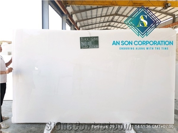 Crystal White Marble from an Son Corporation
