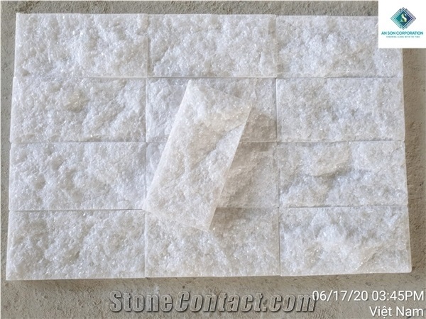 Crystal White Marble Mushroom Face Cheap Price from Factory